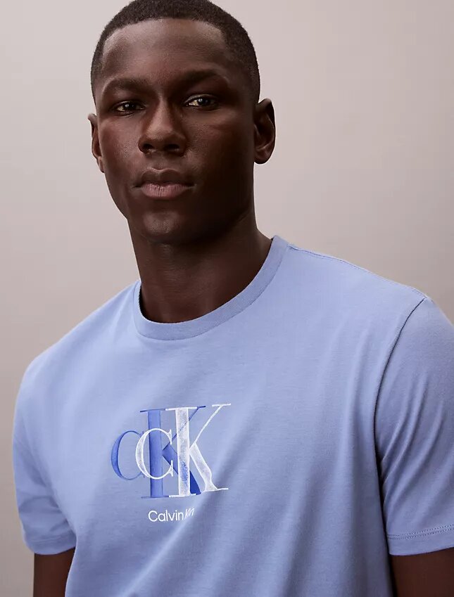 Tricou clasic cu grafică cu monogramă dublă Tricou clasic cu grafică cu monogramă dublă