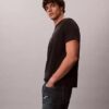 Tricou clasic cu grafică cu monogramă dublă Tricou clasic cu grafică cu monogramă dublă