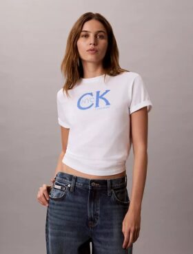 Tricou clasic cu grafică Monogram Nyc