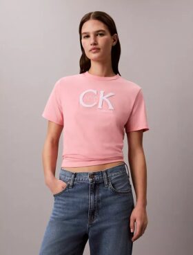 Tricou clasic cu grafică Monogram Nyc
