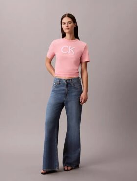 Tricou clasic cu grafică Monogram Nyc