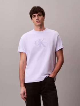 Tricou clasic cu grafică Monologo