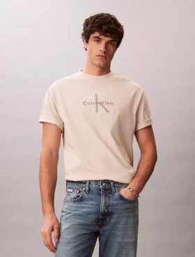 Tricou clasic cu grafică Monologo