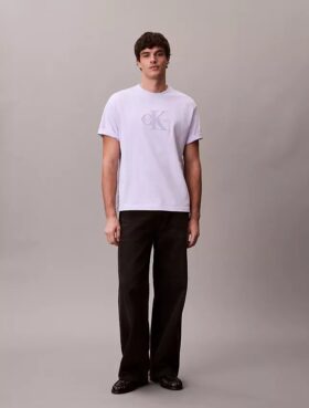 Tricou clasic cu grafică Monologo