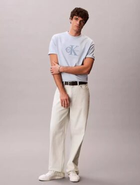 Tricou clasic cu grafică Monologo