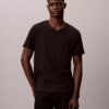Tricou clasic cu guler în V Liquid Touch