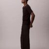 Tricou clasic cu guler în V Liquid Touch