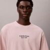 Tricou clasic cu guler rotund și logo decolorat Tricou clasic cu guler rotund și logo decolorat