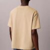 Tricou clasic cu guler rotund și logo decolorat Tricou clasic cu guler rotund și logo decolorat