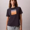 Tricou clasic cu imprimeu apus de soare Tricou clasic cu imprimeu apus de soare