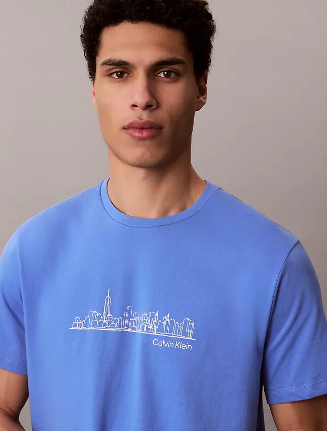 Tricou clasic cu imprimeu City Skyline Tricou clasic cu imprimeu City Skyline
