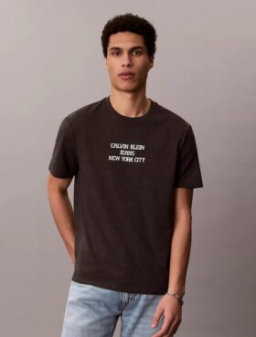 Tricou clasic cu imprimeu Ckj
