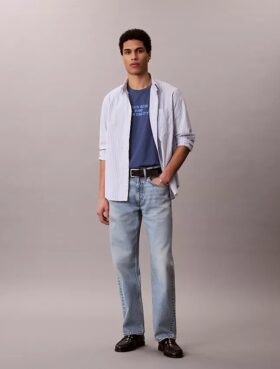 Tricou clasic cu imprimeu Ckj