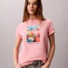 Tricou clasic cu imprimeu floral Tricou clasic cu imprimeu floral