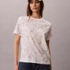 Tricou clasic cu imprimeu floral Tricou clasic cu imprimeu floral