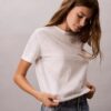 Tricou clasic cu imprimeu floral Tricou clasic cu imprimeu floral