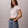 Tricou clasic cu imprimeu floral Tricou clasic cu imprimeu floral