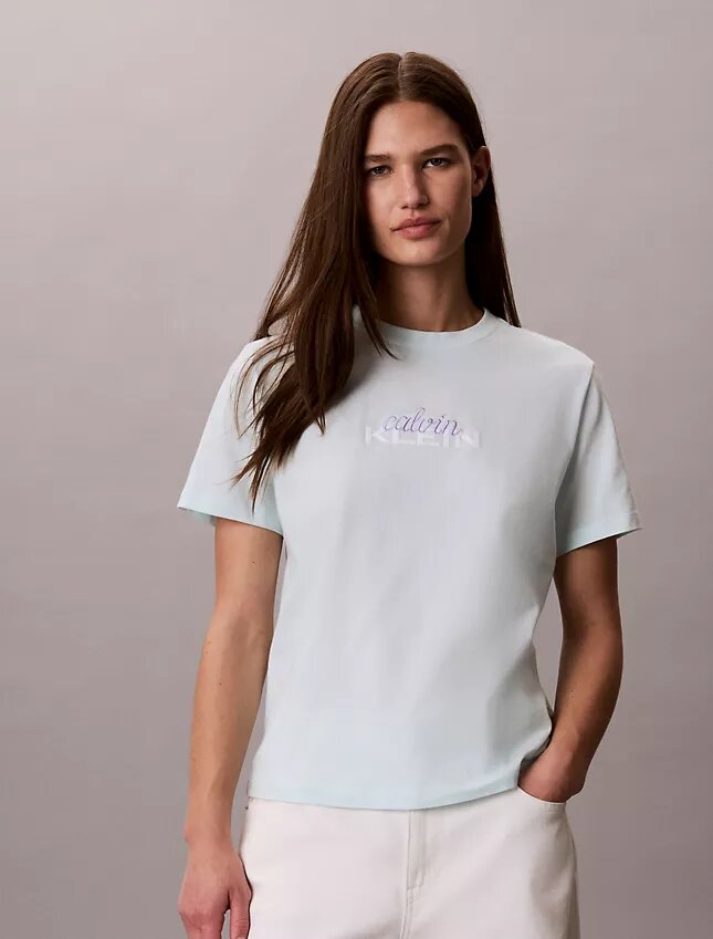 Tricou clasic cu imprimeu grafic cu logo suprapus Tricou clasic cu imprimeu grafic cu logo suprapus
