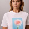 Tricou clasic cu imprimeu margaretă Tricou clasic cu imprimeu margaretă