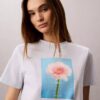 Tricou clasic cu imprimeu margaretă Tricou clasic cu imprimeu margaretă
