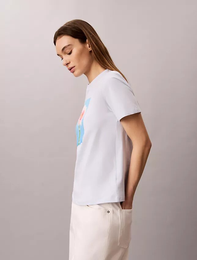 Tricou clasic cu imprimeu margaretă Tricou clasic cu imprimeu margaretă