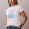 Tricou clasic cu imprimeu margaretă Tricou clasic cu imprimeu margaretă