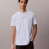 Tricou clasic cu imprimeu Monogram Line
