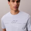 Tricou clasic cu imprimeu Monogram Line
