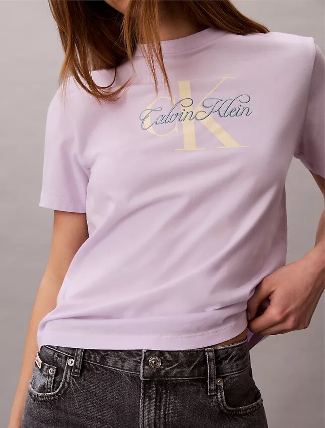 Tricou clasic cu imprimeu Script Monologo Tricou clasic cu imprimeu Script Monologo