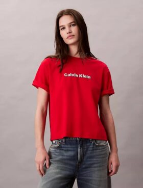 Tricou clasic cu logo brodat