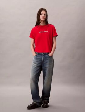 Tricou clasic cu logo brodat