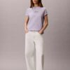 Tricou clasic cu logo Calvin Script