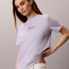 Tricou clasic cu logo Calvin Script