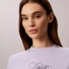 Tricou clasic cu logo Calvin Script