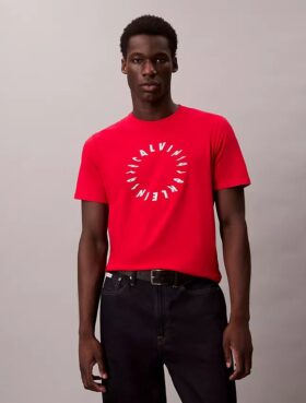 Tricou clasic cu logo circular Tricou clasic cu logo circular