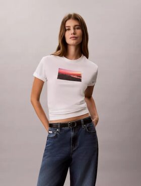 Tricou clasic cu logo City Sunset