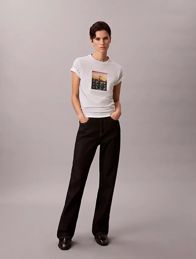 Tricou clasic cu logo „City Sunset” Tricou clasic cu logo „City Sunset”