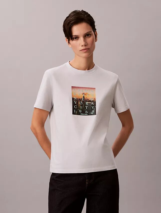 Tricou clasic cu logo „City Sunset” Tricou clasic cu logo „City Sunset”