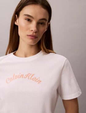Tricou clasic cu logo din fetru