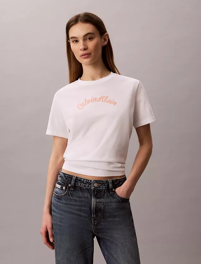 Tricou clasic cu logo din fetru Tricou clasic cu logo din fetru