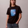 Tricou clasic cu logo floral Tricou clasic cu logo floral