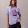 Tricou clasic cu logo floral Tricou clasic cu logo floral