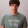 Tricou clasic cu logo grafic în umbră