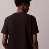 Tricou clasic cu logo grafic în umbră