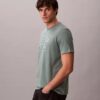Tricou clasic cu logo grafic în umbră