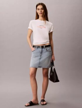 Tricou clasic cu logo grafic îndrăzneț