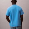 Tricou clasic cu logo imprimat și spălare acidă Tricou clasic cu logo imprimat și spălare acidă