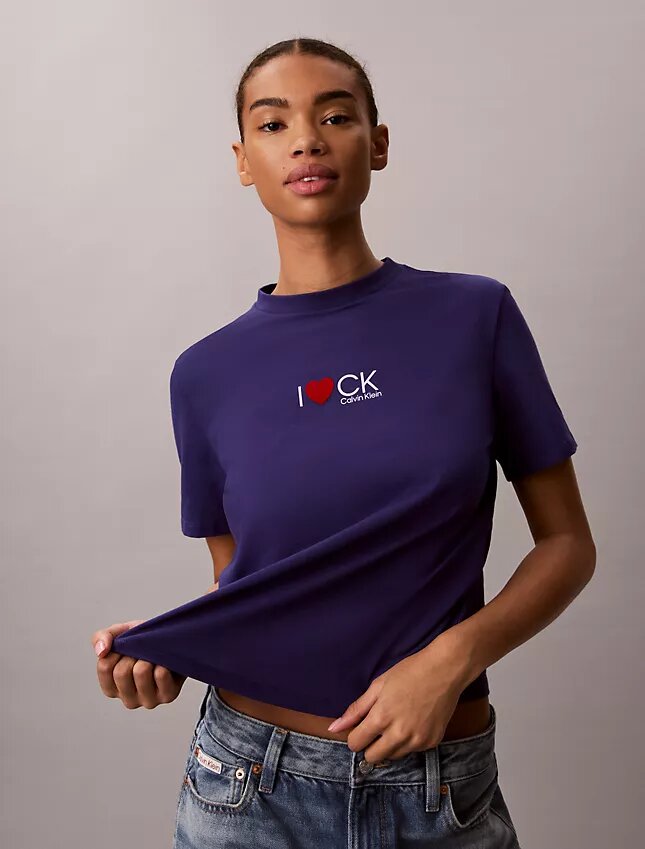 Tricou clasic cu logo inimă Tricou clasic cu logo inimă