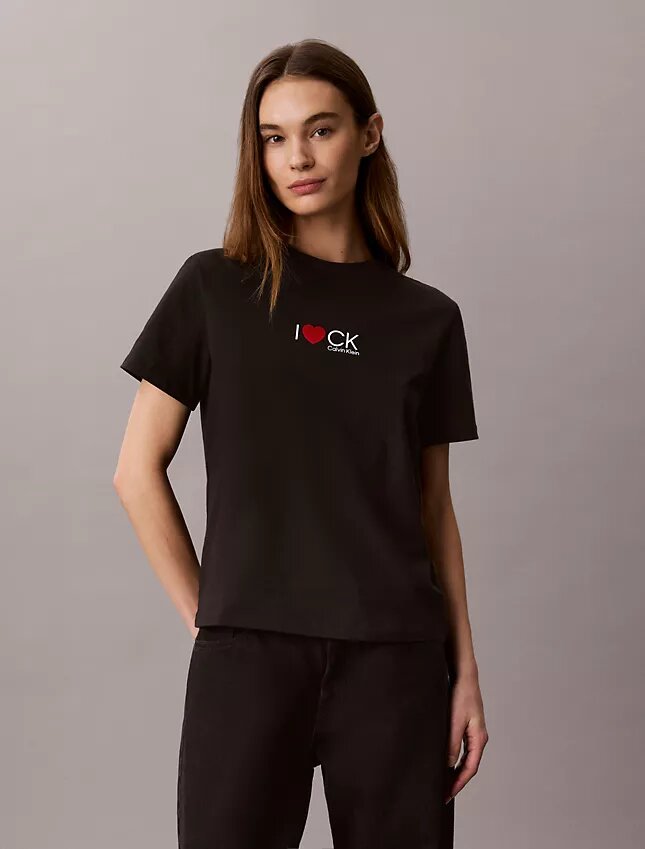 Tricou clasic cu logo inimă Tricou clasic cu logo inimă