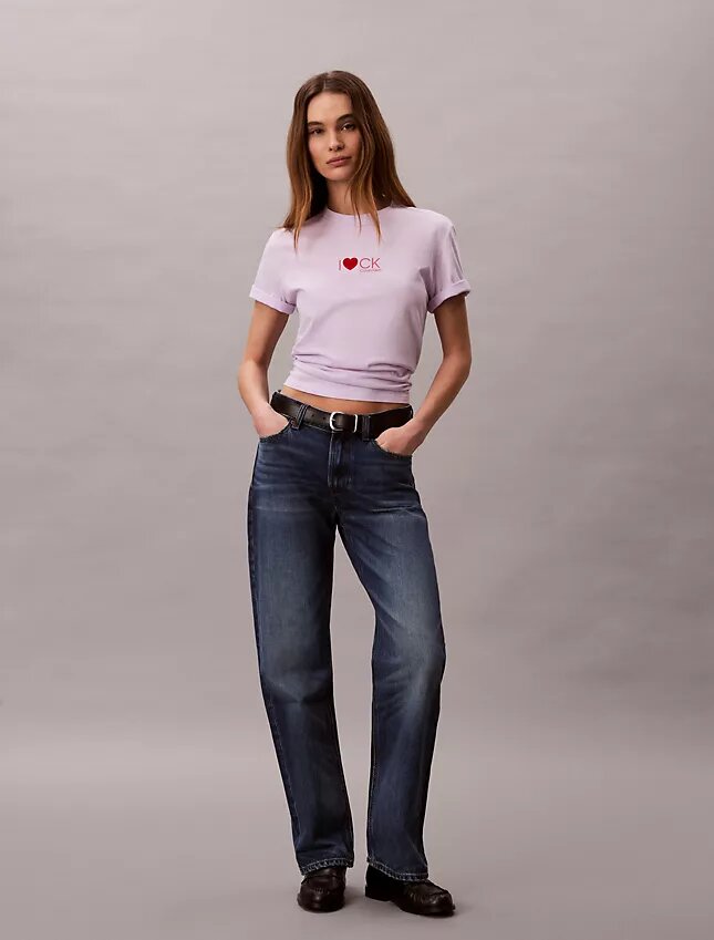 Tricou clasic cu logo inimă Tricou clasic cu logo inimă